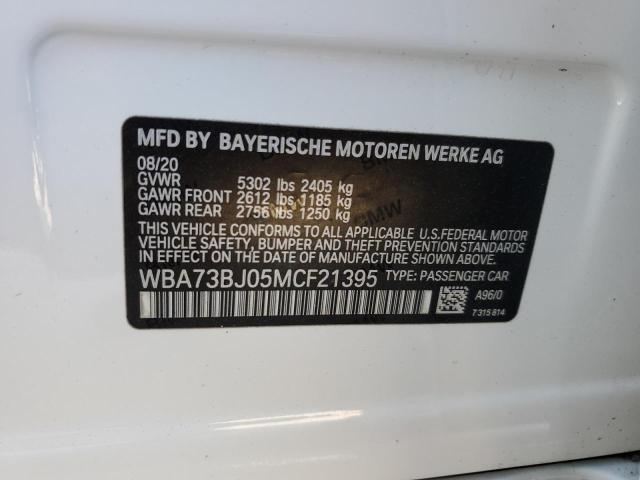 2021 BMW 540 XI WBA73BJ05MCF21395