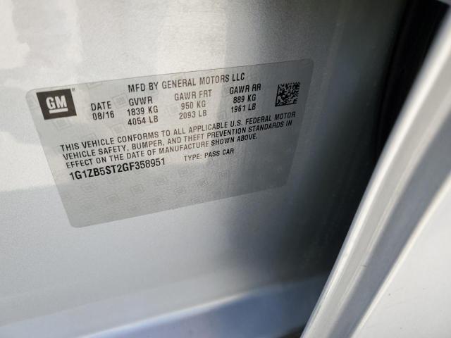 2016 CHEVROLET MALIBU LS - 1G1ZB5ST2GF358951