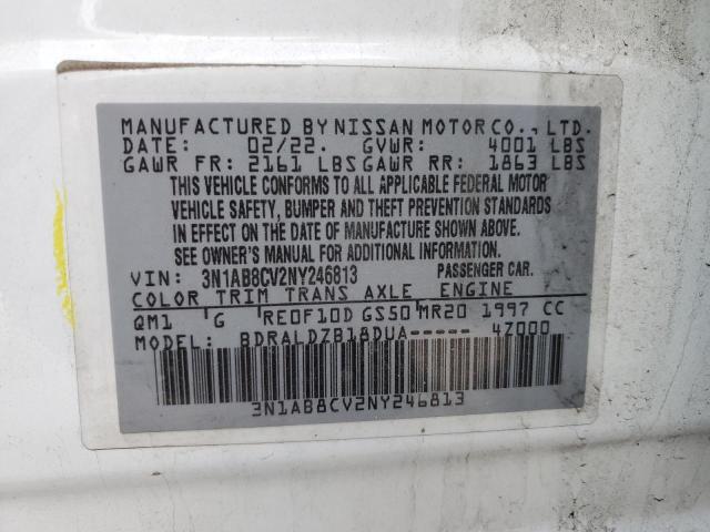 2022 NISSAN SENTRA SV - 3N1AB8CV2NY246813