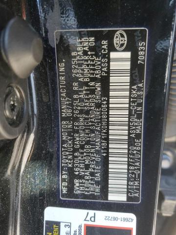 2017 TOYOTA CAMRY LE - 4T1BF1FK0HU800643