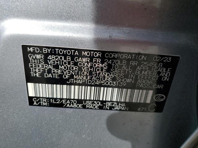 2023 LEXUS IS 500 F S JTHAP1D24P5003139