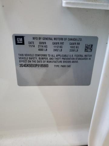 2015 BUICK REGAL - 2G4GK5EX0F9185883