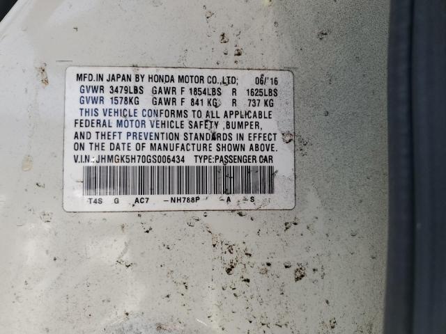 2016 HONDA FIT EX - JHMGK5H70GS006434