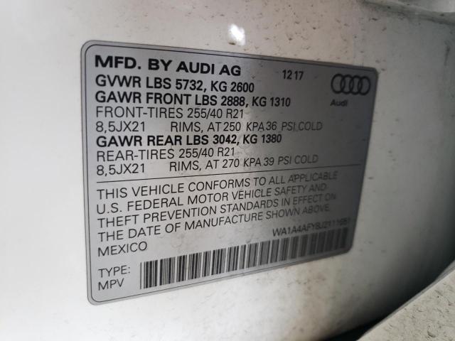 2018 AUDI SQ5 PREMIU - WA1A4AFY8J2111651