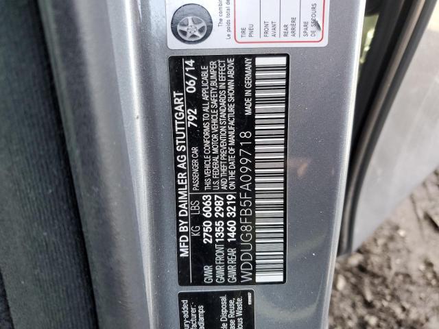 2015 MERCEDES-BENZ S 550 4MAT - WDDUG8FB5FA099718