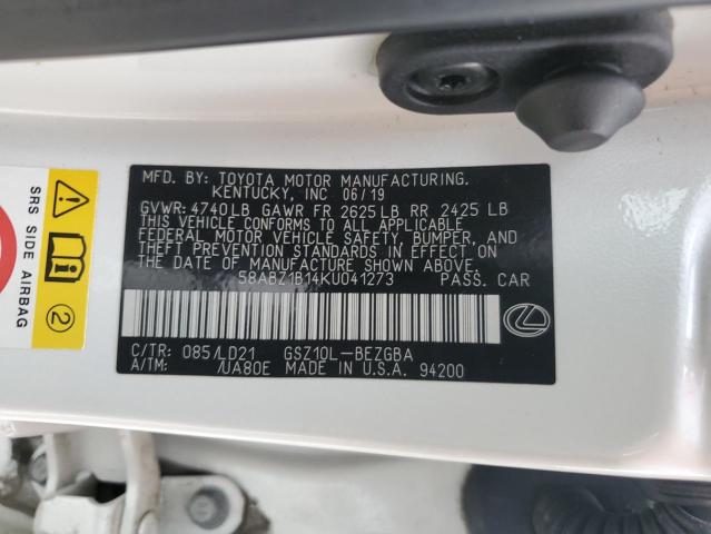 2019 LEXUS ES 350 - 58ABZ1B14KU041273