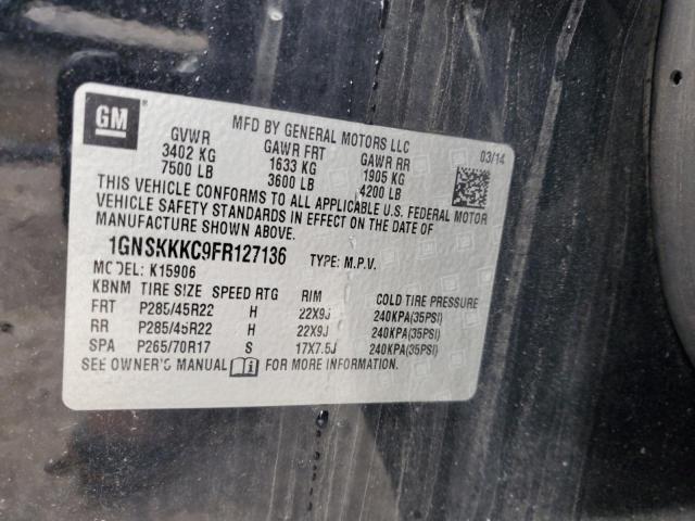 2015 CHEVROLET SUBURBAN K - 1GNSKKKC9FR127136