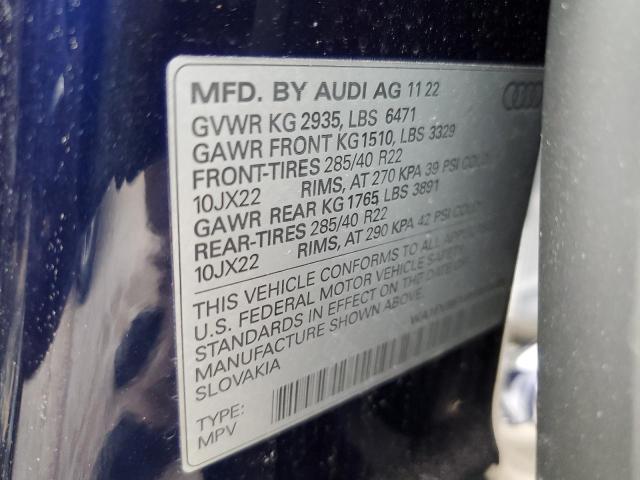 2023 AUDI Q8 PRESTIG WA1FVBF13PD013099