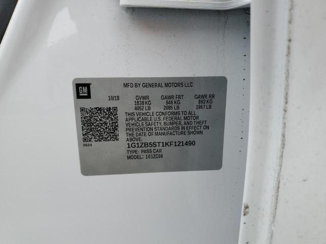 2019 CHEVROLET MALIBU LS - 1G1ZB5ST1KF121490