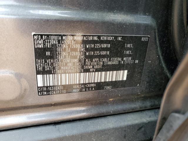 2022 TOYOTA RAV4 XLE P - 4T3B6RFVXNU071076