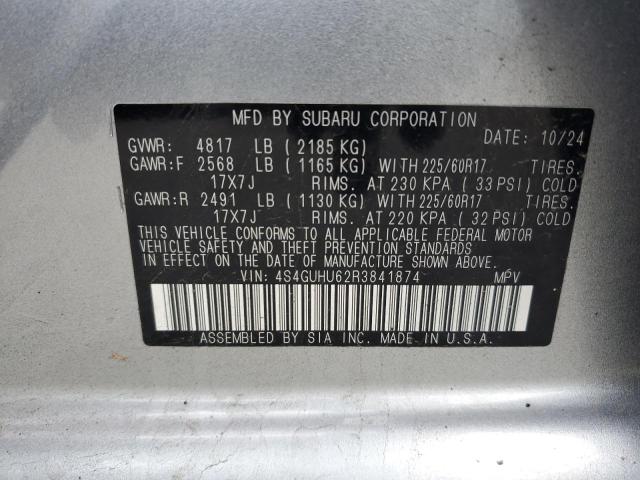 2024 SUBARU CROSSTREK - 4S4GUHU62R3841874