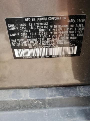 2021 SUBARU OUTBACK LI - 4S4BTGNDXM3140464