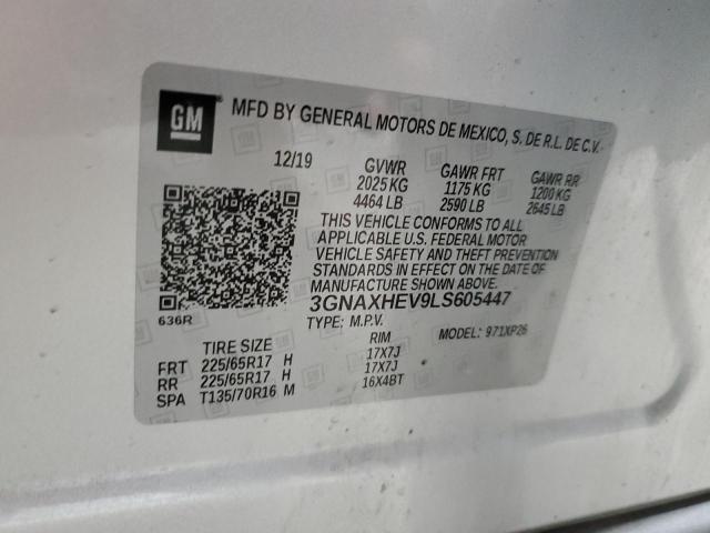 2020 CHEVROLET EQUINOX LS - 3GNAXHEV9LS605447
