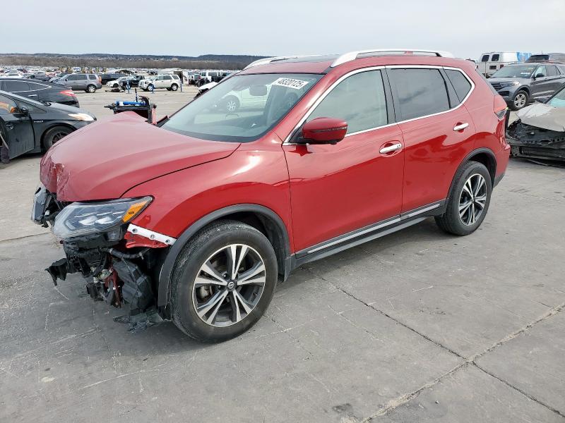NISSAN ROGUE SV 2017 red  gas 5N1AT2MV8HC843723 photo #1