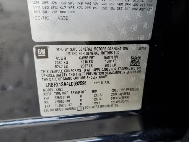 2020 BUICK ENVISION P - LRBFX1SA4LD092596