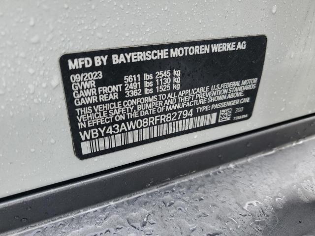 2024 BMW I4 EDRIVE WBY43AW08RFR82794