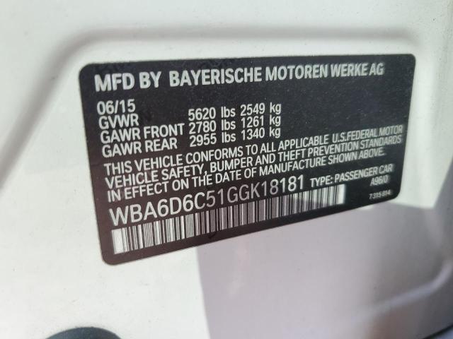 2016 BMW ALPINA B6 WBA6D6C51GGK18181