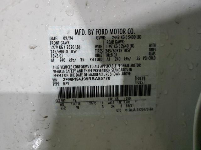 2024 FORD EDGE SEL - 2FMPK4J99RBA85778