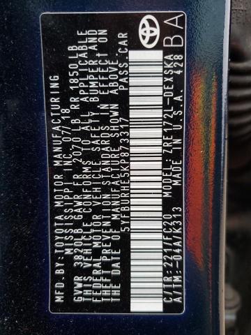 2019 TOYOTA COROLLA L - 5YFBURHE5KP873317