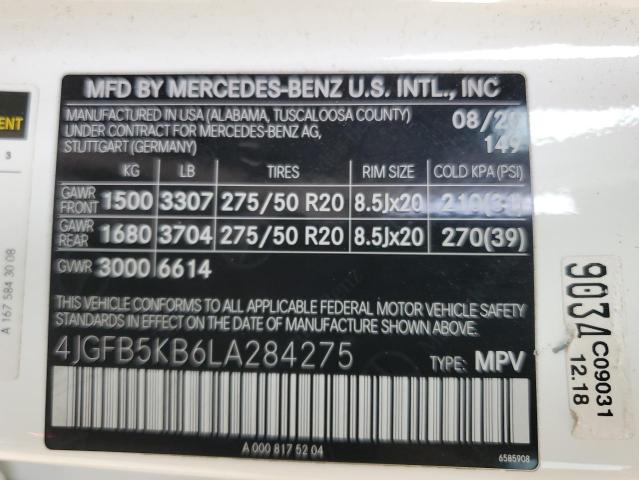 2020 MERCEDES-BENZ GLE 450 4M 4JGFB5KB6LA284275