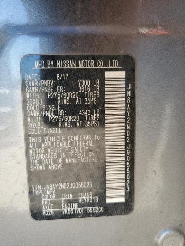 2018 NISSAN ARMADA SV - JN8AY2ND2J9055023