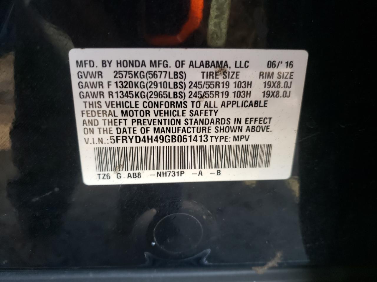 ACURA MDX TECHNOLOGY