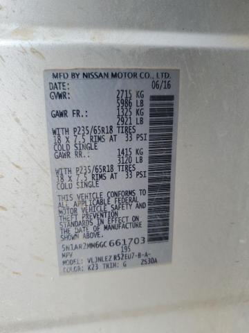 2016 NISSAN PATHFINDER - 5N1AR2MM6GC661703