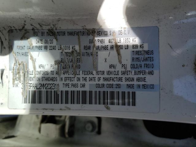 2021 MAZDA 3 - 3MZBPAAL2MM202311