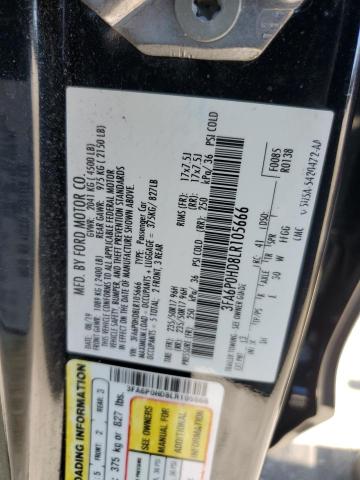 2020 FORD FUSION SE - 3FA6P0HD8LR105666