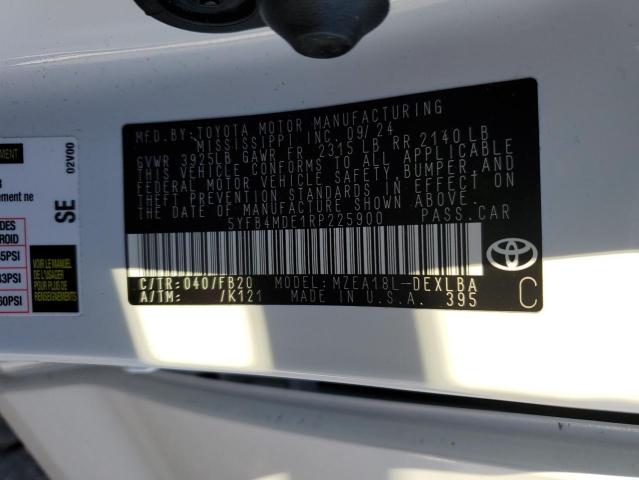 2024 TOYOTA COROLLA LE - 5YFB4MDE1RP225900
