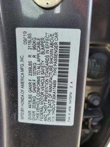 2019 HONDA ACCORD SPO - 1HGCV1F30KA174459