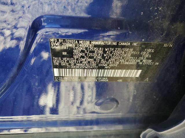 2015 TOYOTA RAV4 LIMIT - 2T3DFREV5FW254722