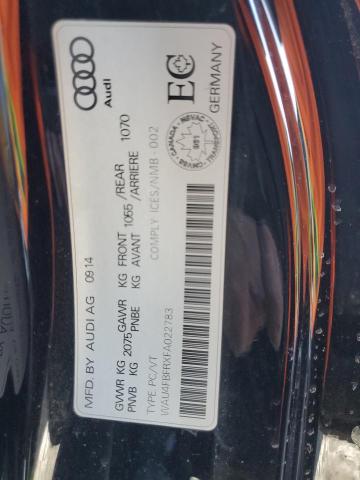 2015 AUDI A5 TECHNIK WAU4FBFRXFA022783