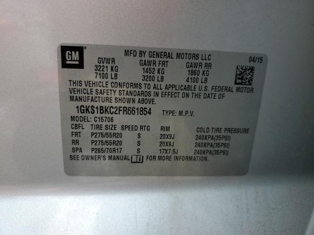 2015 GMC YUKON SLT 1GKS1BKC2FR661854