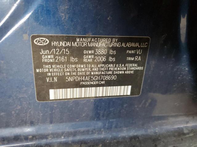 2016 HYUNDAI ELANTRA SE - 5NPDH4AE5GH708690