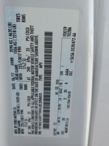 2017 FORD ESCAPE S - 1FMCU0F70HUE35803