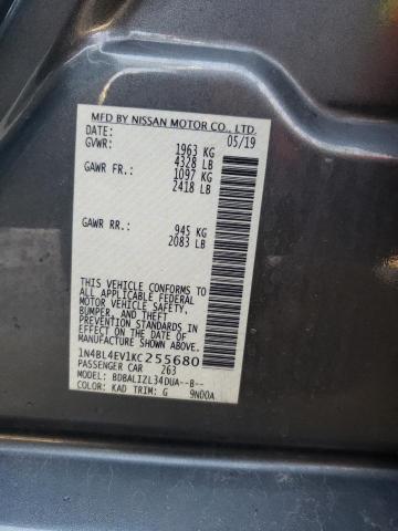 2019 NISSAN ALTIMA SL - 1N4BL4EV1KC255680