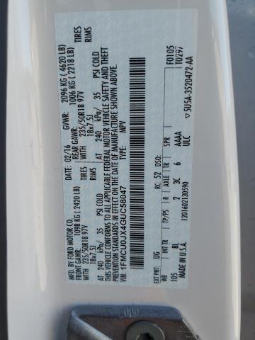 2016 FORD ESCAPE TIT - 1FMCU0JX4GUC58047