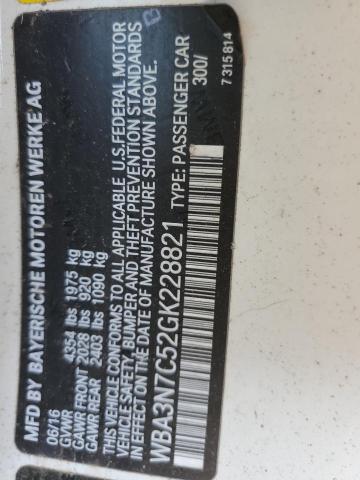 2016 BMW 428 I WBA3N7C52GK228821