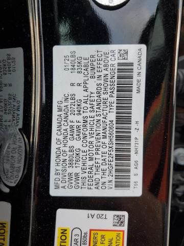 2025 HONDA CIVIC SPOR - 2HGFE2F5XSH560604