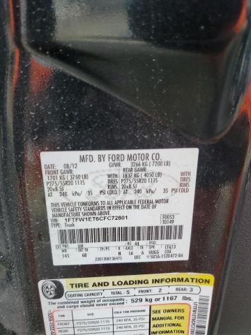 2012 FORD F150 SUPER - 1FTFW1ET6CFC72801