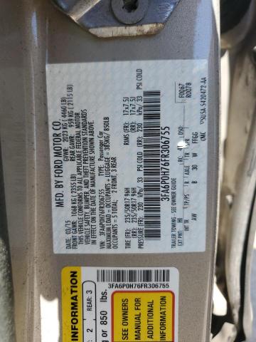 2015 FORD FUSION SE - 3FA6P0H76FR306755