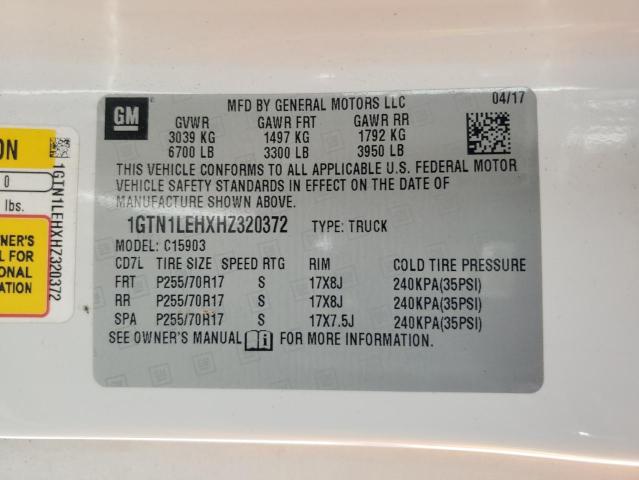 2017 GMC SIERRA C15 - 1GTN1LEHXHZ320372