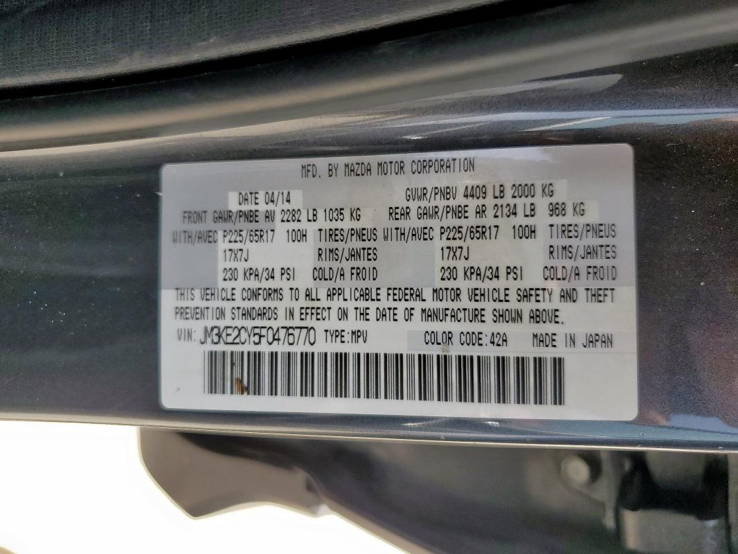 2015 MAZDA CX-5 TOURI - JM3KE2CY5F0476770