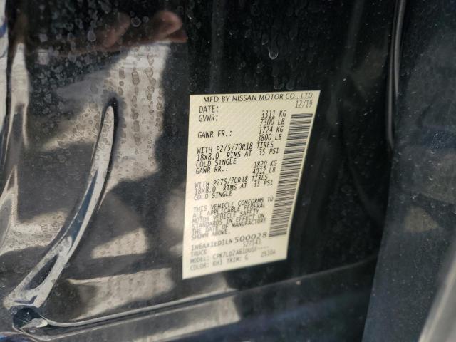 2020 NISSAN TITAN SV - 1N6AA1ED1LN500028
