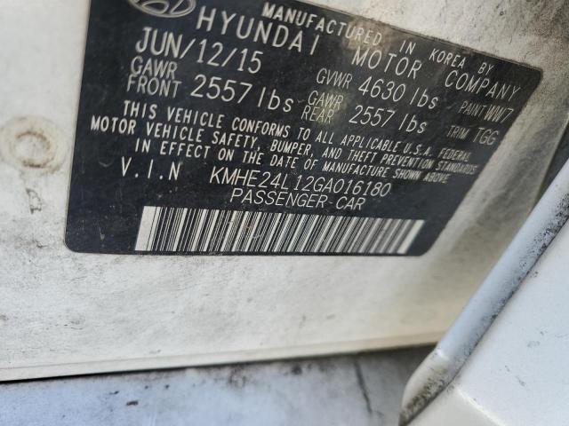 2016 HYUNDAI SONATA HYB - KMHE24L12GA016180