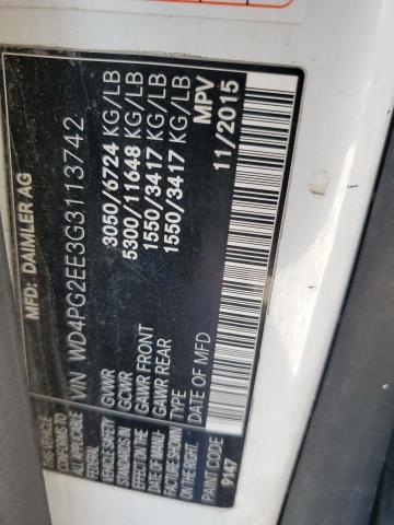 2016 MERCEDES-BENZ METRIS - WD4PG2EE3G3113742
