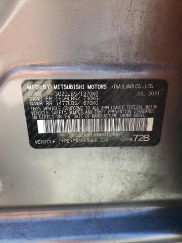 2021 MITSUBISHI MIRAGE ES - ML32AUHJ0MH010306