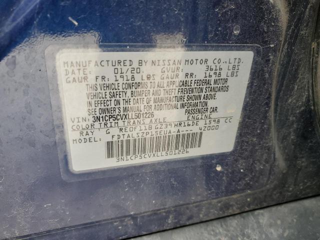2020 NISSAN KICKS SV - 3N1CP5CVXLL501226