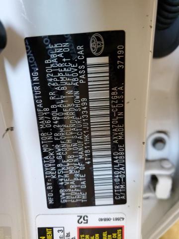 2018 TOYOTA CAMRY L - 4T1B11HK1JU133499